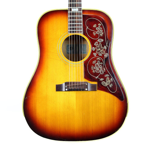 Vintage 1967 Epiphone FT110 Frontier Dreadnought Acoustic Guitar Sunburst Finish