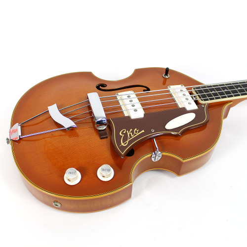 Vintage Eko Model 995 Electric Bass Guitar Honeyburst Finish