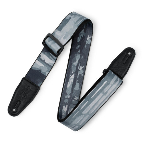 Levy's MPD2-109 2" Polyester Guitar Strap - Grey Abstract Tree Motif