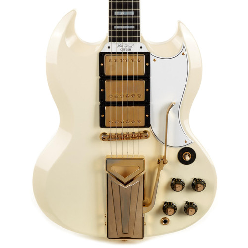Gibson 60th Anniversary 1961 Les Paul SG Custom Sideways Vibrola - Polaris White