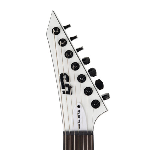 ESP LTD M-7BHT Arctic Metal Baritone 7 String - Snow White Satin