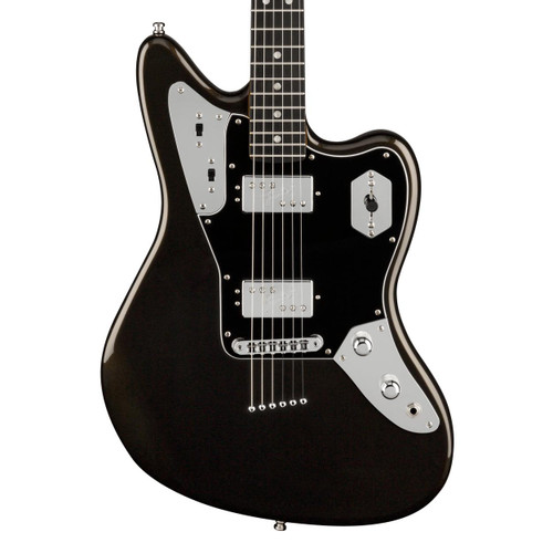 Fender 60th Anniversary Ultra Luxe Jaguar Ebony - Texas Tea