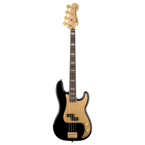 Squier 40th Anniversary Precision Bass Gold Edition Laurel - Black