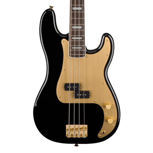 Squier 40th Anniversary Precision Bass Gold Edition Laurel - Black