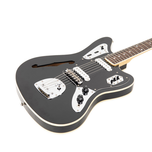 Used Fender Special Edition Jaguar Thinline MIJ Black 2012