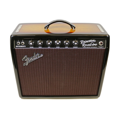 Used Fender '65 Princeton Reverb FSR Ash 3-Tone Sunburst Tube Combo Amp - 2015