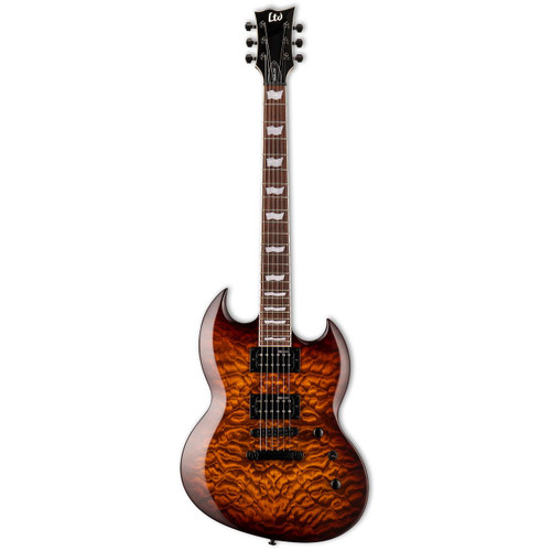 ESP LTD Viper-256 - Dark Brown Sunburst