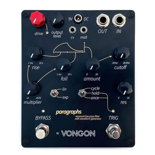 Vongon Paragraphs Analog 4-Pole Resonant Low Pass Filter Pedal
