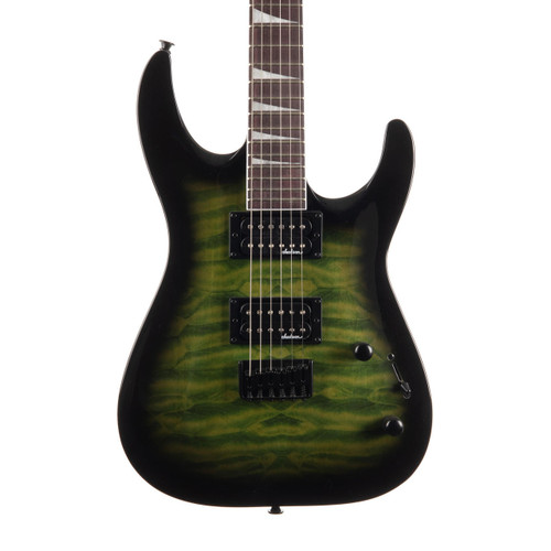 Jackson JS Series Dinky Arch Top JS32Q DKA HT - Transparent Green Burst