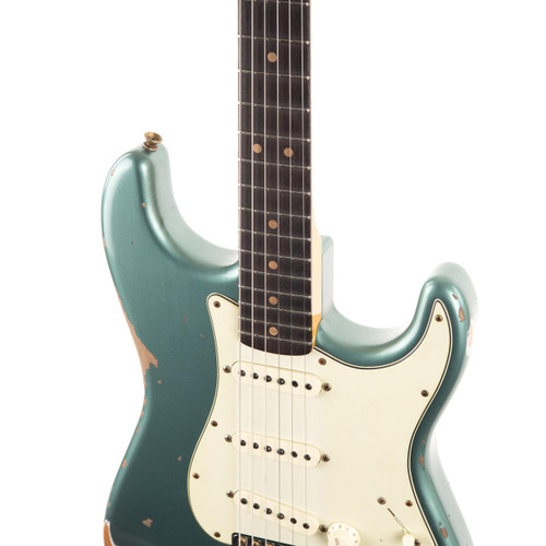 Fender Custom 1963 Stratocaster Heavy Relic - Faded Aged Sherwood Green Metallic