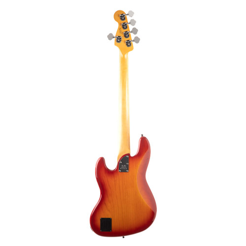 Used Fender American Ultra Jazz Bass V Plasma Red Burst 2020