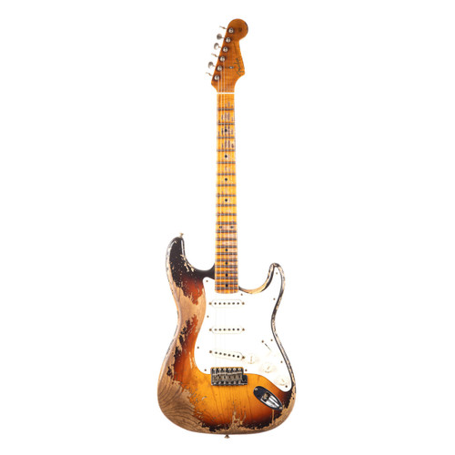 Used Fender Custom Shop Red Hot Stratocaster Heavy Relic Sunburst 2022