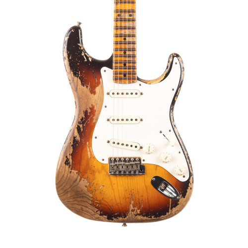 Used Fender Custom Shop Red Hot Stratocaster Heavy Relic Sunburst 2022