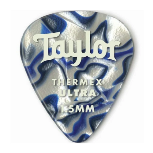 Taylor Premium 351 Thermex Ultra Picks 1.5mm - Blue Swirl, 6-Pack