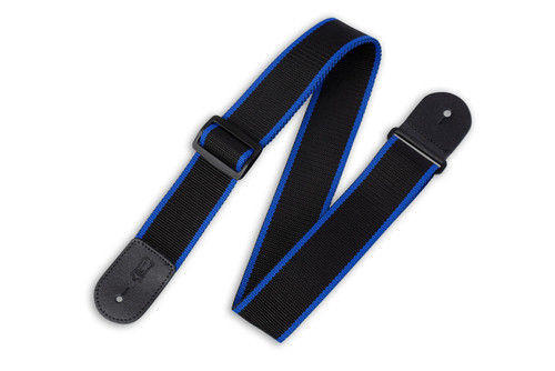 Levy's 2" Polypropylene Guitar Strap - Black and Blue