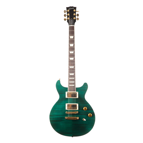 Used Gibson Les Paul Standard Double Cutaway Flame Top Jalapeno Green 1998