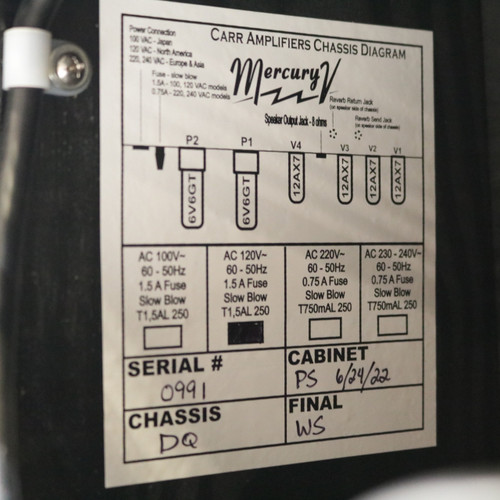 Used Carr Mercury V 16W 1x12 Tube Combo Amp 2022