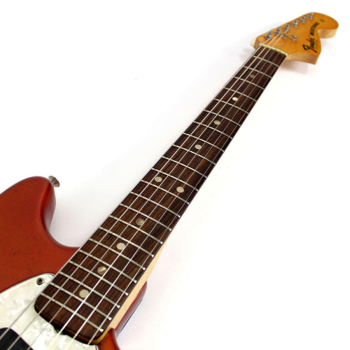 Vintage 1972 Fender Mustang Competition Electric Guitar Red