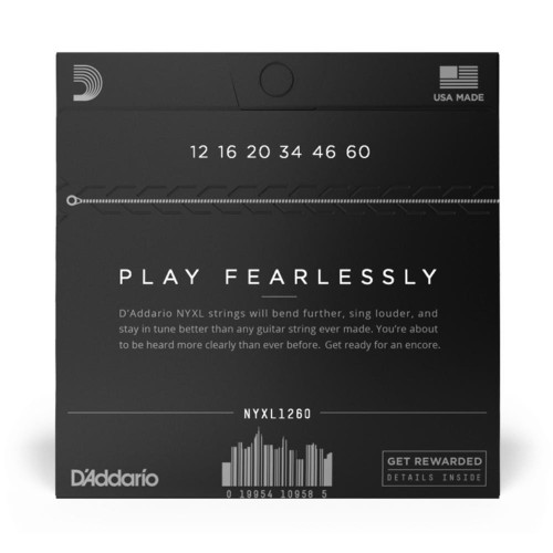 D'Addario NYXL1260 Nickel-Wound Guitar Strings - .012-.060