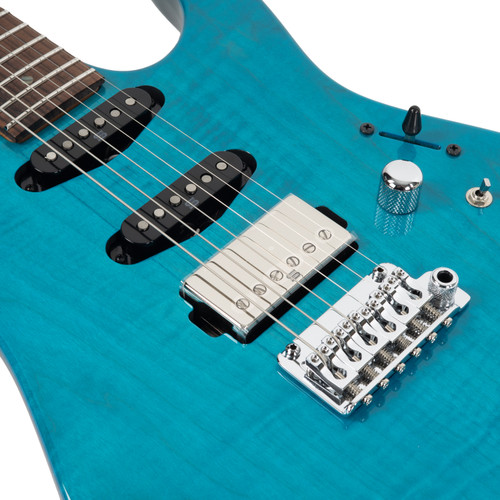 Ibanez MMN1 Martin Miller Signature - Transparent Aqua Blue