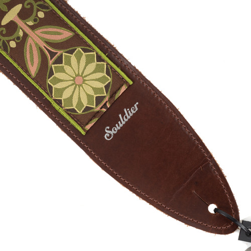 Souldier Torpedo 2.5" Guitar Strap - "Daisy" Olive