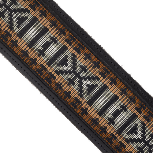 Souldier Torpedo 2.5" Guitar Strap - "Zapata" Black and Tan