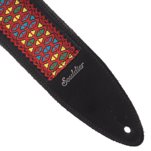 Souldier Torpedo 2.5" Guitar Strap - "Hendrix" Monterey Red