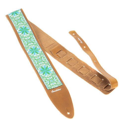 Souldier Torpedo 2.5" Guitar Strap - "Dresden Star" Turquoise