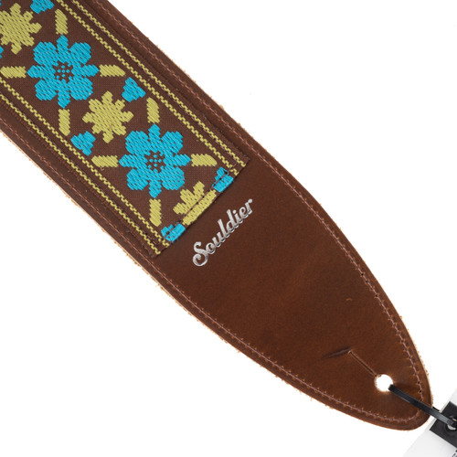 Souldier Torpedo 2.5" Guitar Strap - "Tulip" Turquoise
