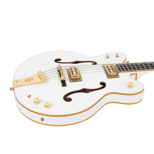 Used Gretsch G6136LSB White Falcon Hollow Body Bass