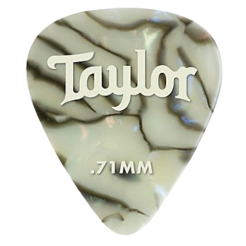 Taylor Celluloid 351 Picks 0.71mm - Abalone, 12-Pack