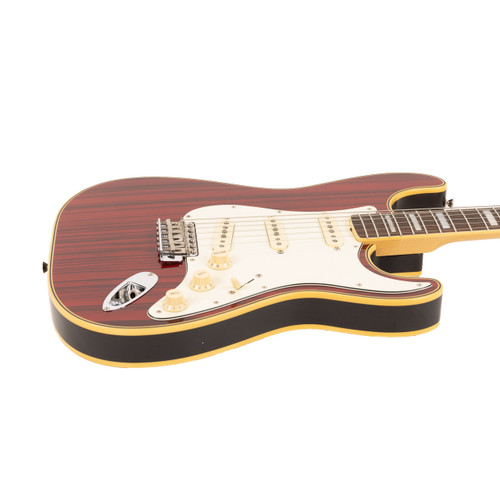 Used Fender 1968 Zebrawood Custom Stratocaster ST68-HO Trans Cherry 2006