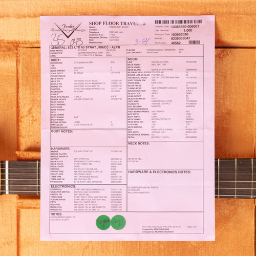 Fender Custom Shop 1963 Stratocaster Journeyman Relic - Aged Lake Placid Blue