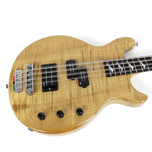 1988 USA Hamer 8-String Short Scale Electric Bass Guitar Natural Flame Finish
