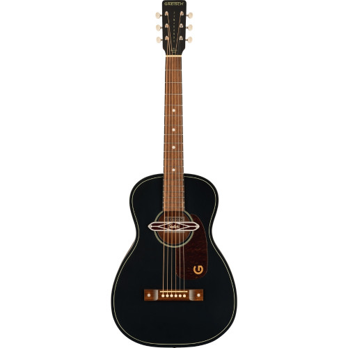 Gretsch Jim Dandy Deltoluxe Parlor Acoustic Electric - Black Top