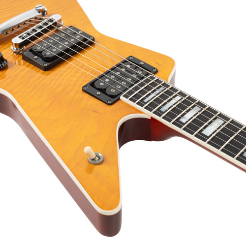 Used Gibson Explorer Pro Flame Maple Natural 2002