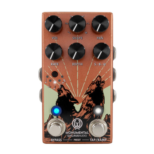 Walrus Audio Monumental Harmonic Stereo Tap Tremolo Pedal - Orange