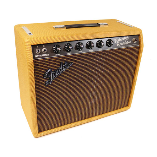 Used Fender '65 Princeton Reverb FSR 12W 1x12 Tube Combo Amp Laquered Tweed 2023