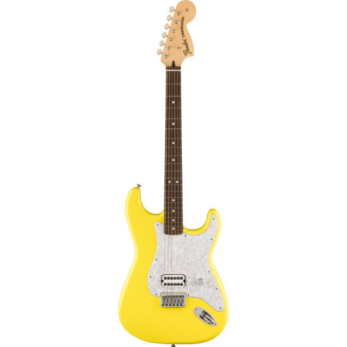 Used Fender Tom DeLonge Stratocaster Limited Edition Rosewood - Graffiti Yellow