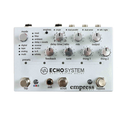 Used Empress Effects Echosystem Dual System Delay Pedal