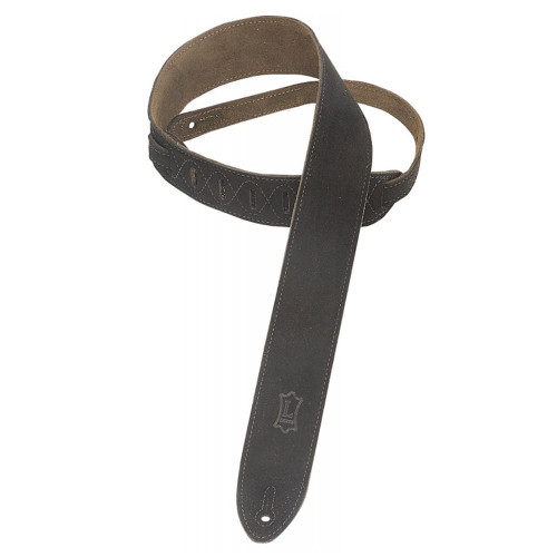 Levy���s MS12-BLK Suede Guitar Strap 2��� in Black