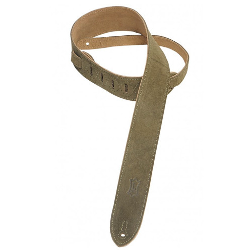 Levy's Suede Guitar Strap 2" - Green