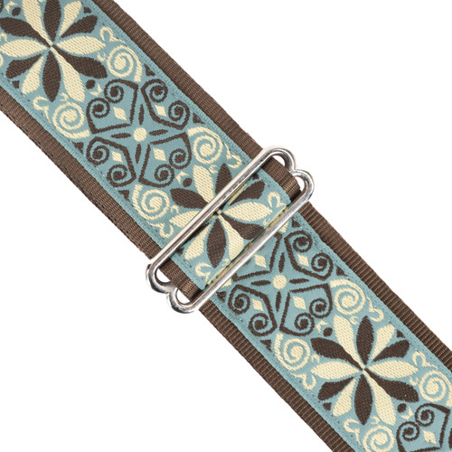 Souldier 2" Guitar Strap - "Dresden Star" Seafoam