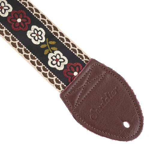 Souldier 2" Guitar Strap - "Marigold" Burgundy