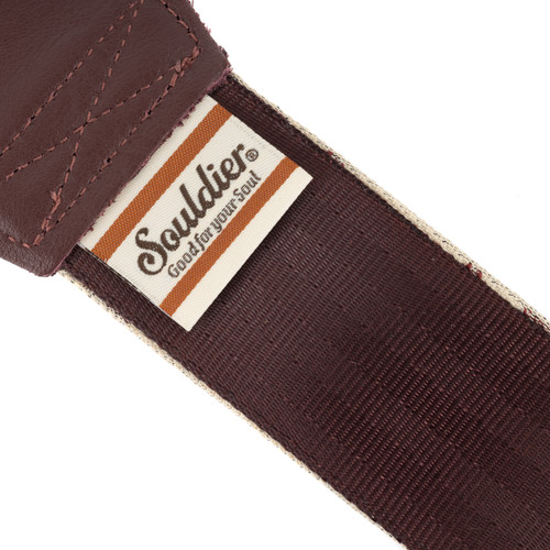 Souldier 2" Guitar Strap - "Marigold" Burgundy