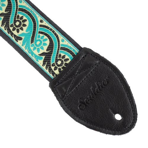 Souldier 2" Guitar Strap - "Lummi" Blue and Green