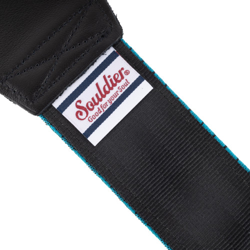 Souldier 2" Guitar Strap - "Clapton" Turquoise Pattern