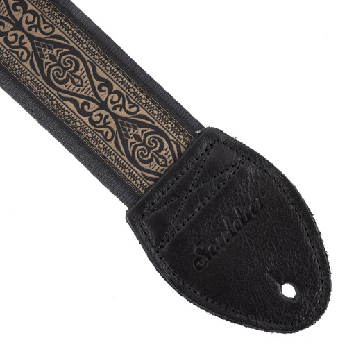Souldier 2" Guitar Strap - "Ellington" Black and Tan