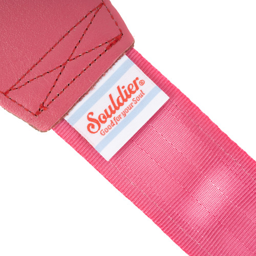 Souldier Limited Edition Shimmer Guitar Strap - Hot Pink