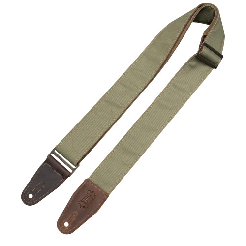 Levy's 2" Denim Guitar Strap with Suede Backing - Green Wash